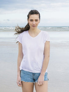 Periwinkle Tee - White