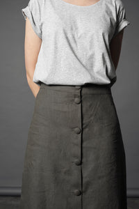 Periwinkle Tee - White