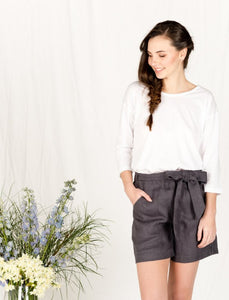 Blue Bell Top - White